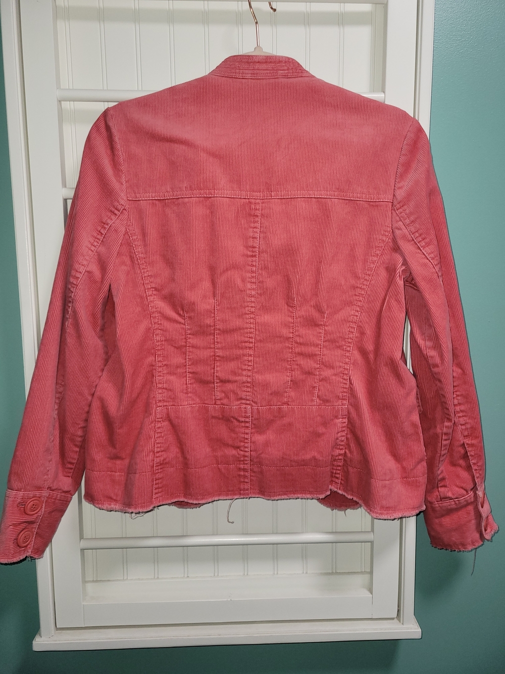 Boden Coral/Pink Cordoroy Lined Jacket UK10/US6 EUC - Picture 2 of 10